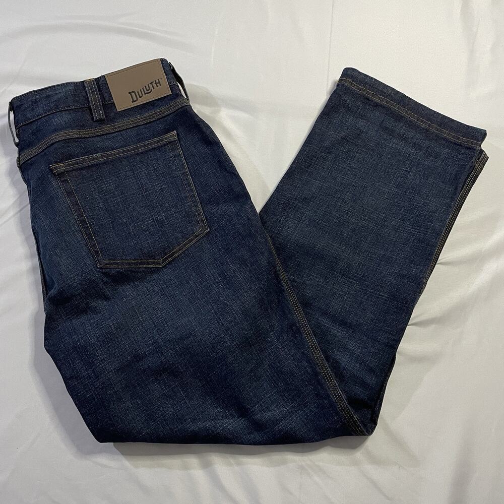 Duluth Trading Co Men's DuluthFlex Ballroom Relaxed Fit Jeans 38x30 Blue 20207